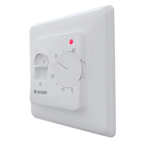 Dotykowy termostat regulator sterownik biały 16A + czujnik podłogowy (AD132)